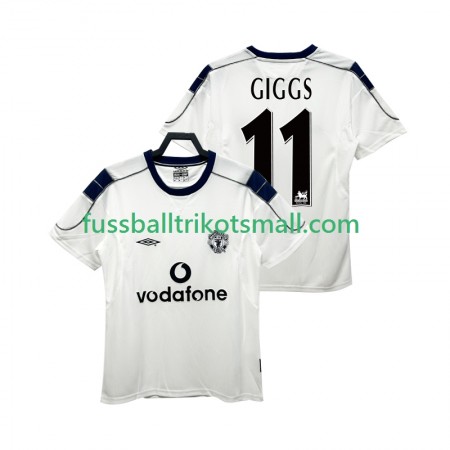 Fußballtrikots Manchester United GIGGS 11 2000 2001 Retro Kurzarm Auswärts-trikot kaufen